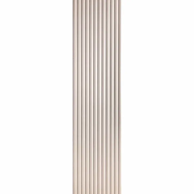 Trepanel Design® Light Oak on Antique White Felt Curve Acoustic Wood Slat Panels