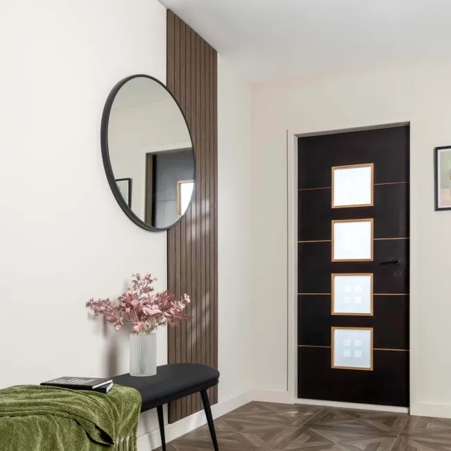 Trepanel® Walnut Brown Wide Slat Acoustic Wood Wall Panels