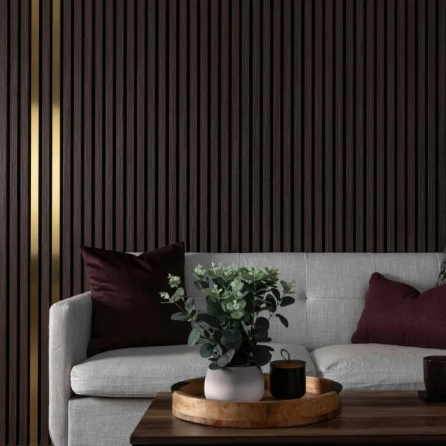 Trepanel® Stainless Steel Brushed Brass Decorative Acoustic Slat Cover