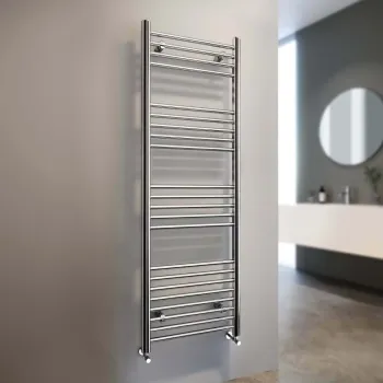Barcelona Chrome Straight Heated Towel Rail 1600x500mm