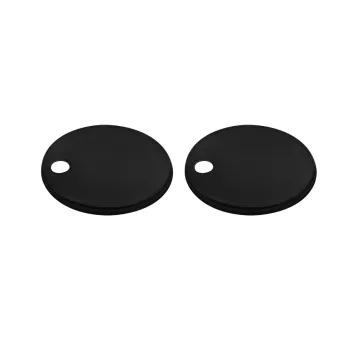 60.6mm Matt Black Toilet Seat Round Hinge Cover Caps
