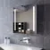 Emielia Illuminated LED Mirror Cabinet With BLUETOOTH Speaker 600x600mm