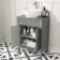 Bermuda Dove Grey Vanity With Oval Counter Top Basin 600mm
