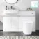 Foster Gloss White Combination Vanity Basin with Marble Top & Boston Toilet 1200mm