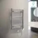 Barcelona Electric Chrome Straight Heated Towel Rail 800x500mm