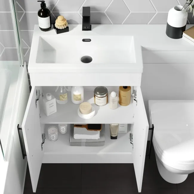 Matt Black Oval Basin Overflow Ring