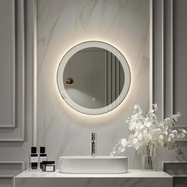Blake Round Illuminated LED Mirror 600mm