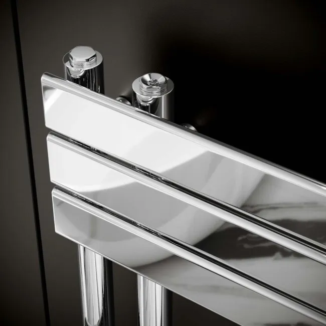 Seville Electric Chrome Designer Flat Panel Heated Towel Rail 800x450mm
