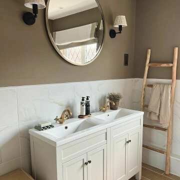 Bermuda Chalk White Double Basin Vanity 1200mm