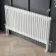 Athens White Double Column Horizontal Traditional Radiator 600x1190mm