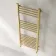 Barcelona Brushed Brass Straight Heated Towel Rail 1200x500mm