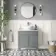 Bermuda Dove Grey Vanity with Marble Top & Oval Counter Top Basin 800mm