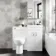 Mersey Gloss White Combination Vanity Basin and Austin Toilet 1000mm