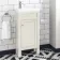 Bermuda Chalk White Cloakroom Basin Vanity 400mm