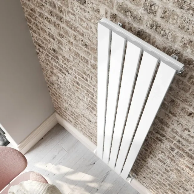 Faro White Single Flat Panel Vertical Radiator 1800x350mm