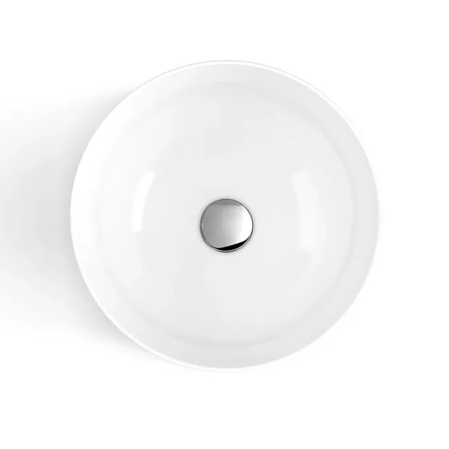 Lucia Chalk White Double Vanity with Marble Top & Round Counter Top Basin 1200mm