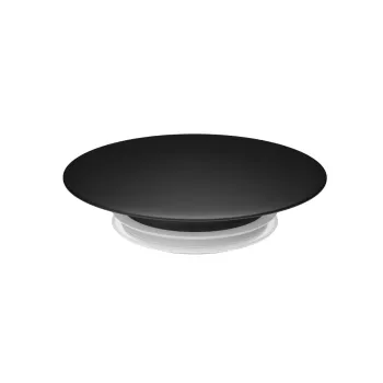 Matt Black Dome Top for Modern Freestanding Bath Waste