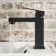 Lea Matt Black Cloakroom Basin Mixer Tap