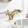 Nene Traditional Brushed Brass Basin Mixer Tap