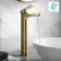 Ribble Brushed Brass High Rise Basin Mixer Tap
