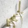 Lusk Brushed Brass Bath Filler & Handheld Shower