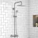 Lismore Essential Square Thermostatic Rigid Shower Set