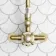 Shannon Brushed Brass Traditional Thermostatic Shower Set