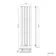 Faro White Single Flat Panel Vertical Radiator 1600x420mm