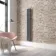 Faro Anthracite Single Flat Panel Vertical Radiator 1600x210mm