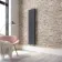 Faro Anthracite Double Flat Panel Vertical Radiator 1600x350mm