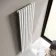 Marbella White Single Oval Panel Radiator 1800x480mm