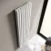 Marbella White Double Oval Panel Radiator 1800x480mm