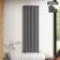 Marbella Anthracite Double Oval Panel Radiator 1800x600mm