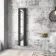Marseille Anthracite Double Vertical Mirror Radiator 1800x380mm