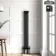 Athens Matt Black Double Column Vertical Traditional Radiator 1500x200mm