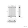 Athens Raw Metal Triple Column Horizontal Traditional Radiator 600x425mm