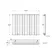 Faro White Single Flat Panel Horizontal Radiator 600x770mm