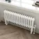 Athens White Triple Column Horizontal Traditional Radiator 300x785mm