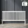 Athens White Triple Column Horizontal Traditional Radiator 600x1415mm