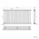 Athens Matt Black Triple Column Horizontal Traditional Radiator 750x1415mm