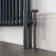 Athens Anthracite Double Column Horizontal Traditional Radiator 600x1595mm
