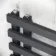 Palermo Anthracite Designer Heated Towel Rail 800x450mm