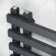 Palermo Anthracite Designer Heated Towel Rail 1600x600mm