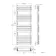 Santorini Matt Black Flat Panel Heated Towel Rail 1600x600mm