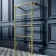 Gibraltar Floor Standing Traditional Brushed Brass Heated Towel Rail 1200x600mm