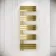 Seville Brushed Brass Designer Flat Panel Heated Towel Rail 1600x600mm