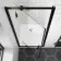 London Matt Black 6mm Pivot Shower Door 760mm