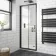 London Matt Black 6mm Bifold Shower Door 700mm