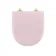 Kansas Traditional Cashmere Pink Wooden Soft Close Seat with Brushed Brass Hinges