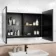 Olivia Black Framed Mirror Cabinet 710x1000mm